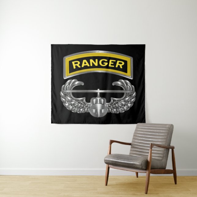 Ranger Tab – Air Assault Wings Tapestry (In Situ (Horizontal))