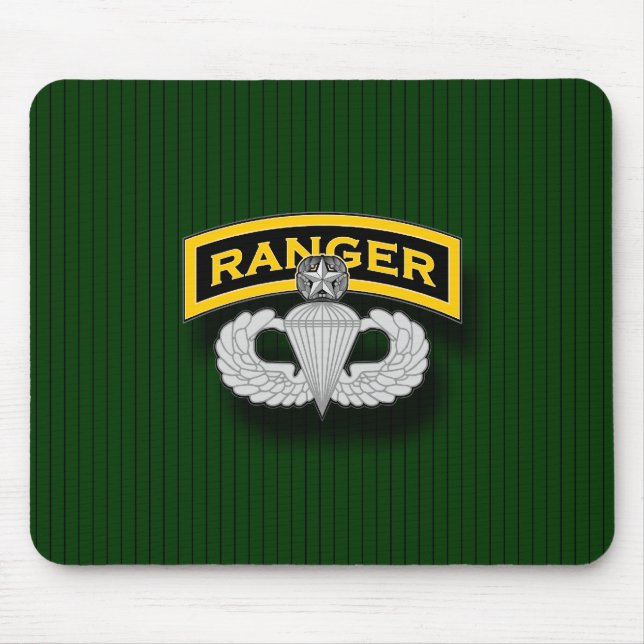 Ranger tab and Master Parachutist badge Mouse Pad (Front)