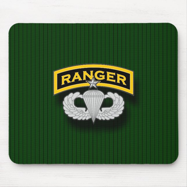 Ranger tab and Senior Parachutist badge Mouse Pad (Front)