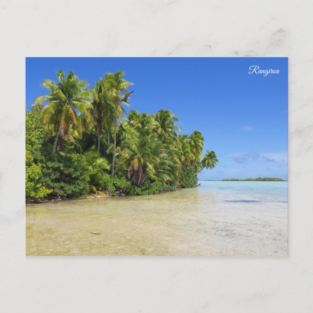 Rangiroa Blue Lagoon Postcard (Front)