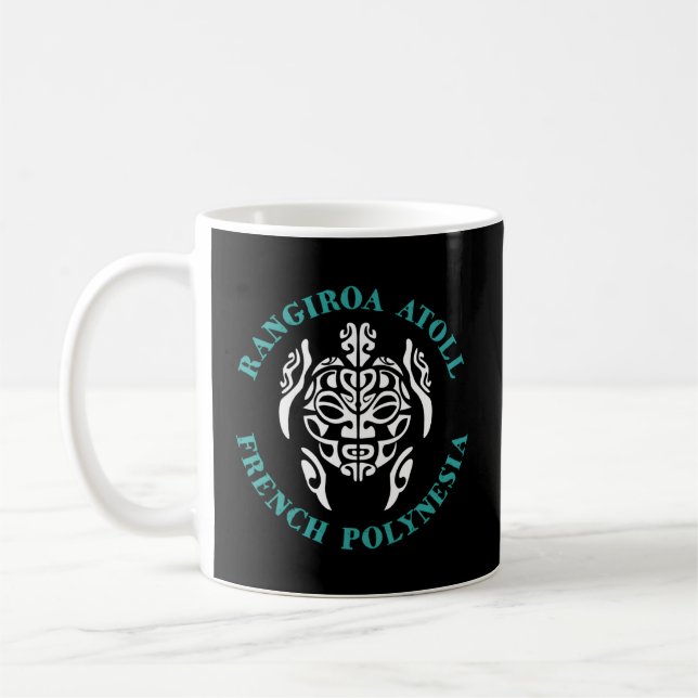 Rangiroa Sea Turtle French Polynesia Coffee Mug (Left)