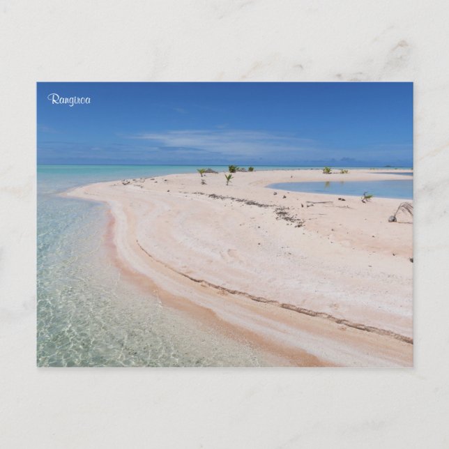 Rangiroa tropical beach postcard (Front)