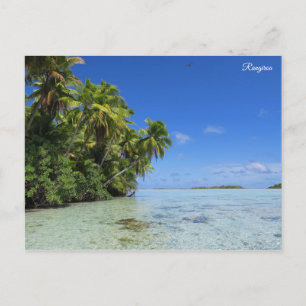 Rangiroa tropical island postcard