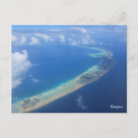 Rangiroa view from airplane