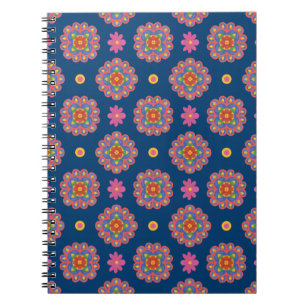 Rangoli, Fleurs et Pois, Carnet Bleu