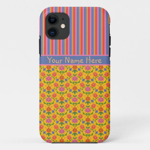 Rangoli Flowers, Stripes iPhone 5/5s Xtreme Case