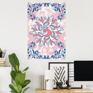 Rangoli Illustration, Bright Life Poster
