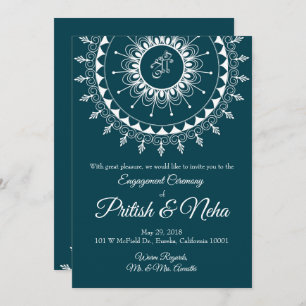 Rangoli Invitation Card