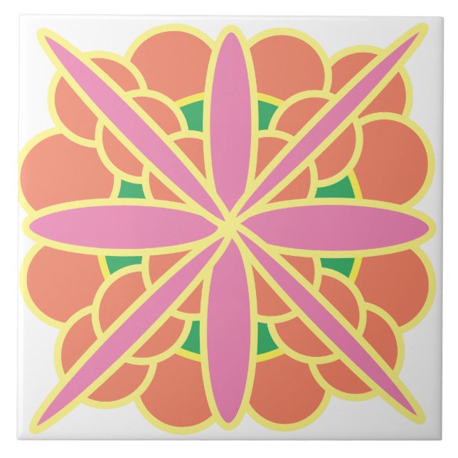 Rangoli of colours tile (Front)