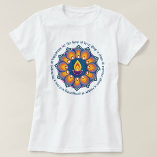 🎆❤️Rangoli with Diya and traditional Diwali wish T-Shirt
