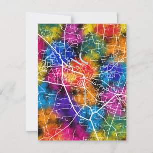 Rangpur Bangladesh City Map Postcard