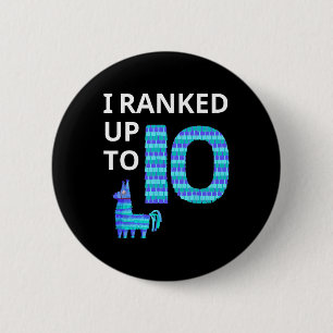 Ranked Up To 10 Birthday Video Game Llama Piñata B 2 Inch Round Button
