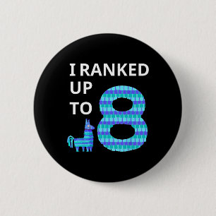 Ranked Up To 8 Birthday Video Game Llama Piñata Bi 2 Inch Round Button