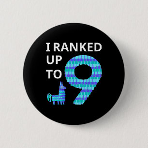 Ranked Up To 9 Birthday Video Game Llama Piñata Bi 2 Inch Round Button