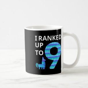 Ranked Up To 9 Birthday Video Game Llama Piñata Bi Coffee Mug