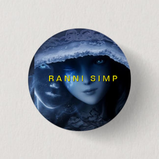 Ranni face from Elden ring, version RANNI SIMP 1 Inch Round Button
