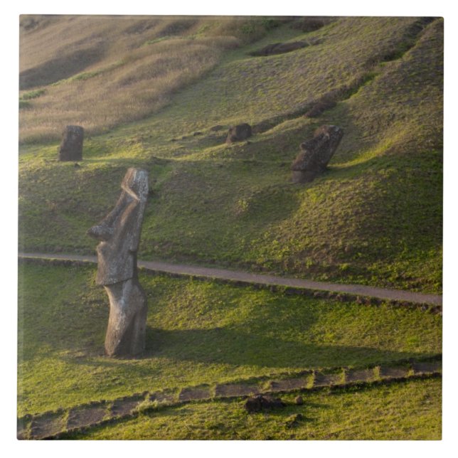 Rano Raraku, Rapa Nui, Easter Island, Chile Tile (Front)