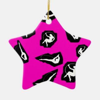 Ransom Note Circus Ceramic Ornament