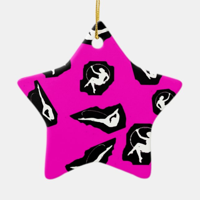 Ransom Note Circus Ceramic Ornament (Front)