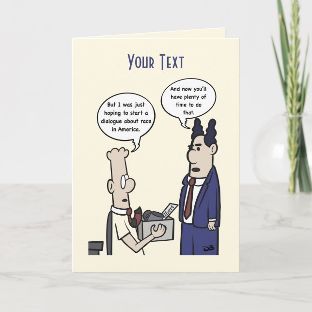 Rant Cartoon Folded Greeting Card (Front)