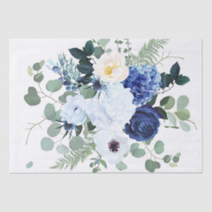 Ranunculus Anemone Hydrangea Rose White background Tissue Paper