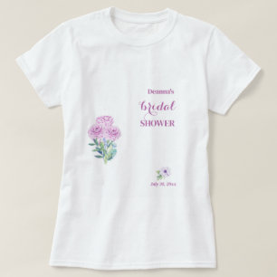 Ranunculus Fully Customizable Bridal Shower  T-Shirt