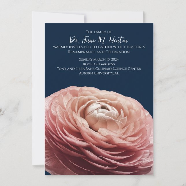 Ranunculus Funeral Memorial Announcement 011124E (Front)