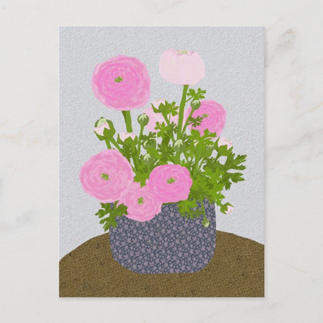 Ranunculus Postcard (Front)