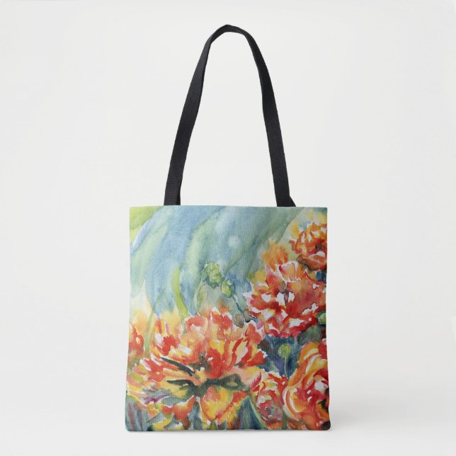 Ranunculus Shoulder Tote  Bag (Front)