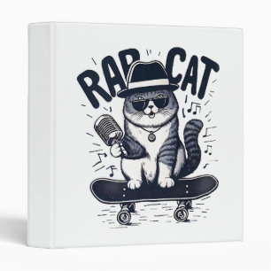 Rap Cat Harmony Binder
