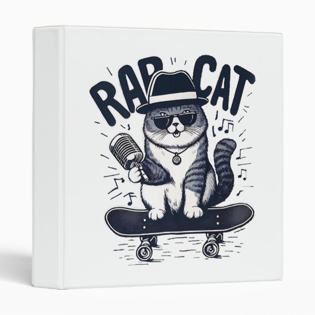 Rap Cat Harmony Binder (Front/Spine)