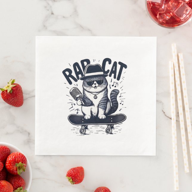 Rap Cat Harmony Napkin (Insitu)