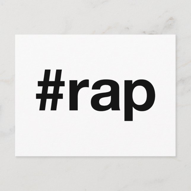RAP Hashtag Postcard (Front)