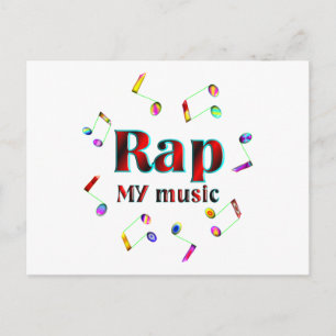 Rap Music Postcard