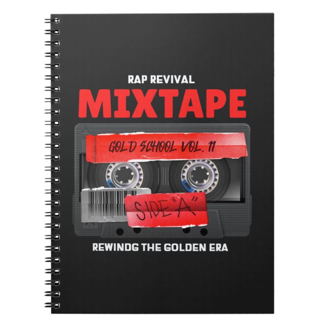 Rap Revival Golden Era Mixtape Notebook (Front)