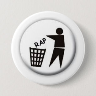 RAP SUCKS 3 INCH ROUND BUTTON