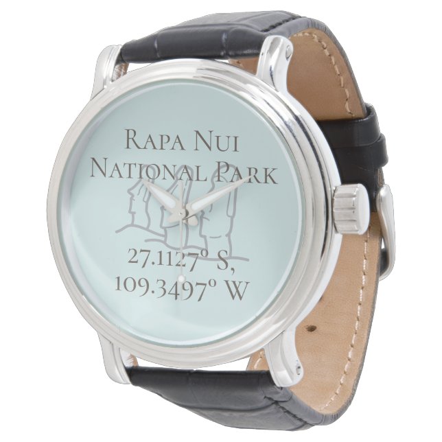 Rapa Nui Latitude & Longitude  Watch (Angled)