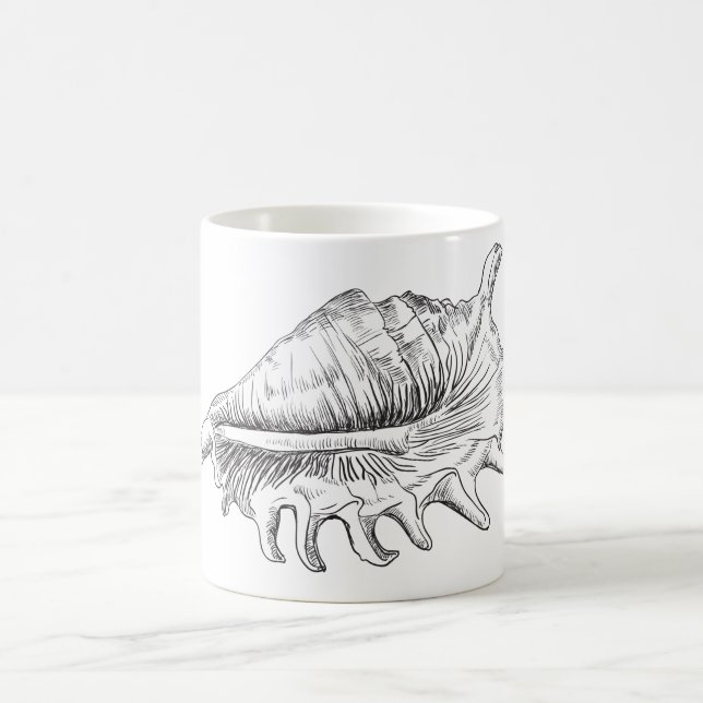Rapana Seashell Coffee Mug (Center)