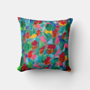 Raphael Сanossa mountain village in Spain pilow Throw Pillow