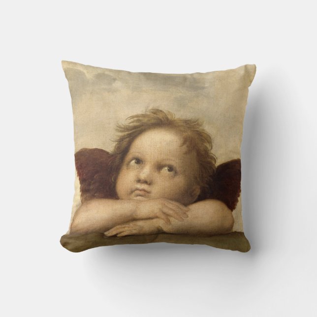 Raphael Angel 1 Throw Pillow (Front)