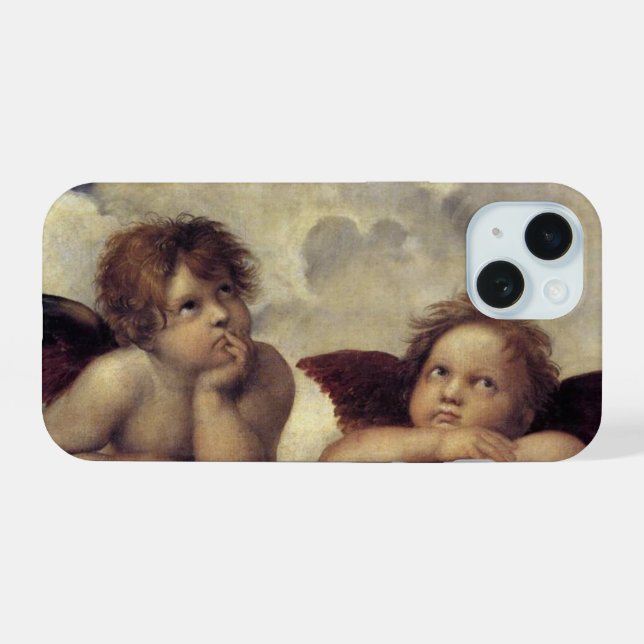 Raphael Angels iPhone 15 Case (Back Horizontal)