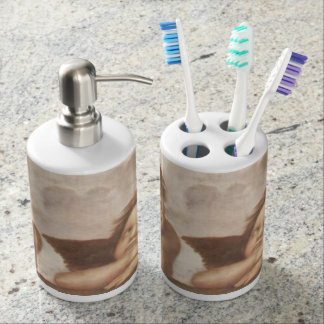 Raphael Angels Soap Dispenser And Toothbrush Holder