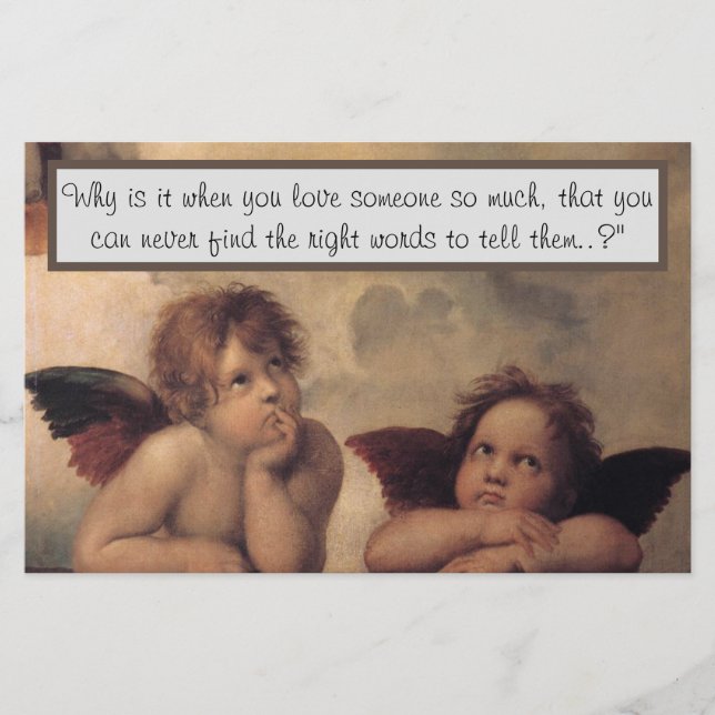 Raphael Angels Stationery (Front)
