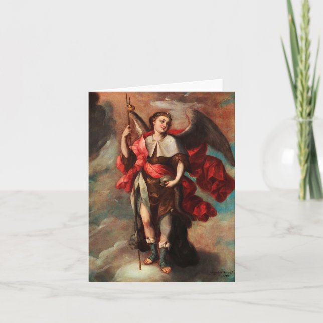 Raphael Archangel by Fray Miguel de Herrera Thank You Card (Front)