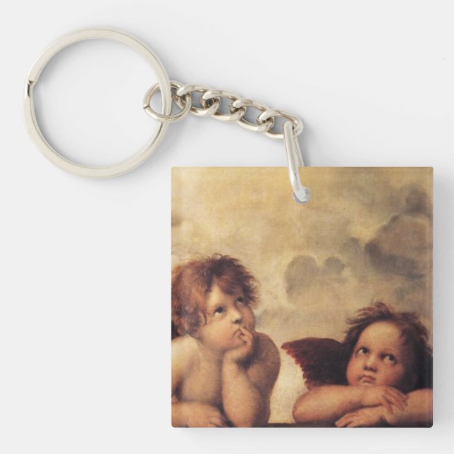 Raphael Art Work Painting Keychain (Front)