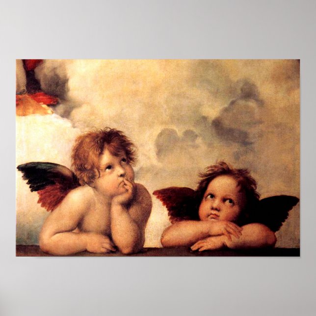 Raphael Cherubs Sistine Madonna Poster (Front)