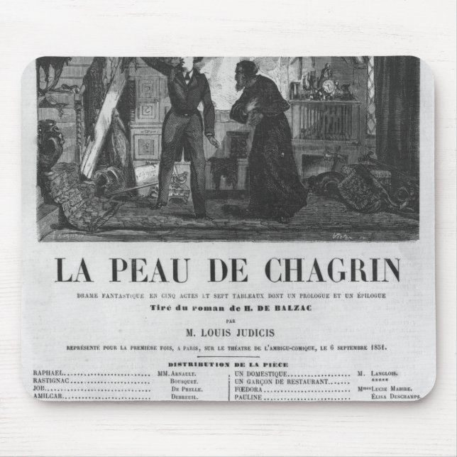 Raphael de Valentin and the shopkeeper Mouse Pad (Front)