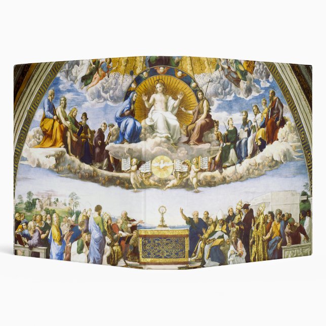 Raphael Disputation of the Holy Sacrament Art Binder (Background)