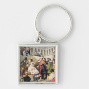 Raphael in the Vatican, 1832 (oil on canvas) Keychain
