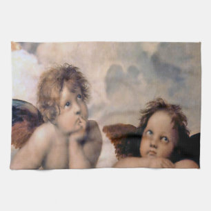 Raphael Italian Cherub Angels Kitchen Towel